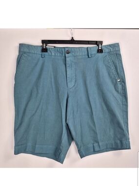 Boss Hugo Boss Men's Shorts Size 38 Slice Slim Fit Green Flat Front NWT 09